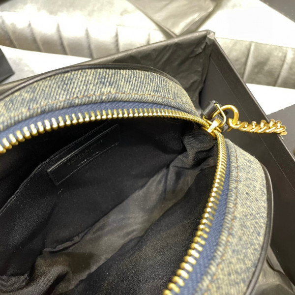 Y*L vinyle round camera bag