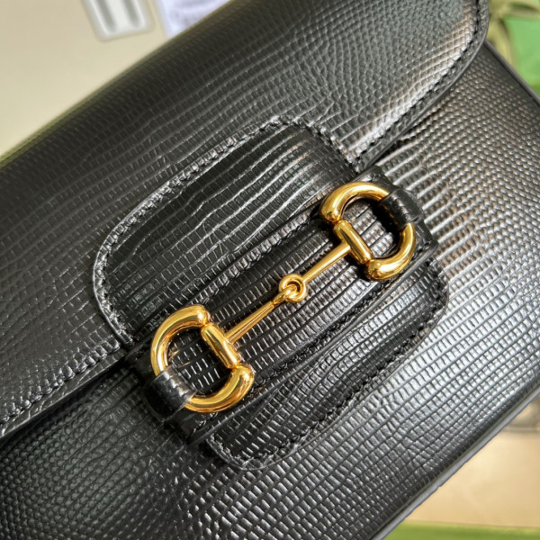 G*u*i horsebit 1955 lizard mini bag