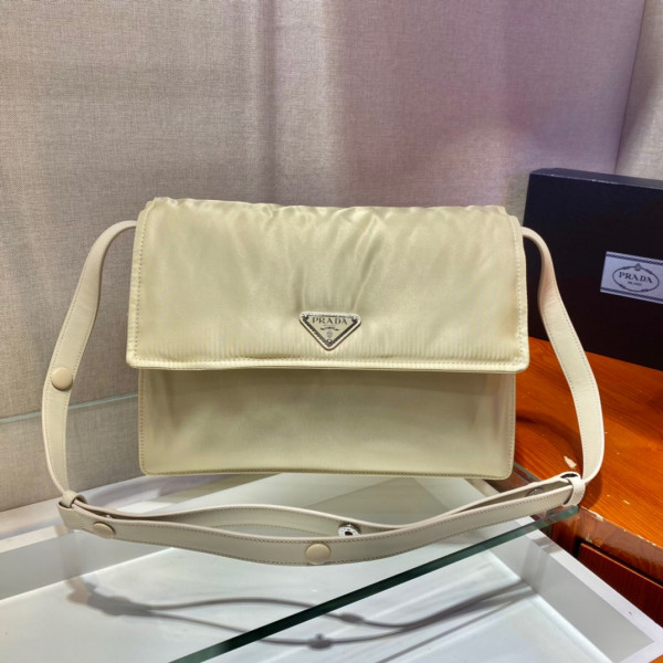 Pra*a medium padded nylon shoulder bag