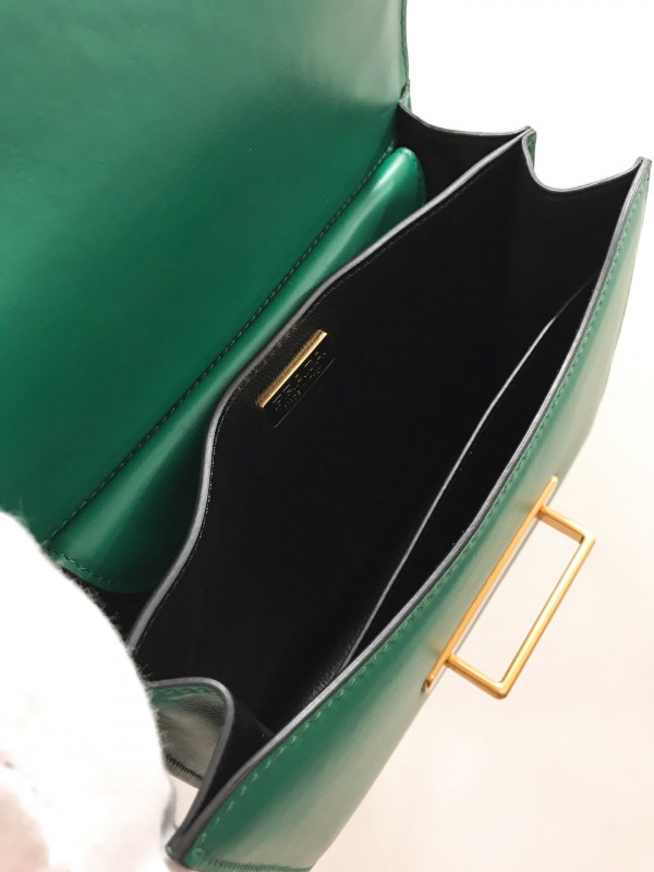 Pra*a cahier leather shoulder bag