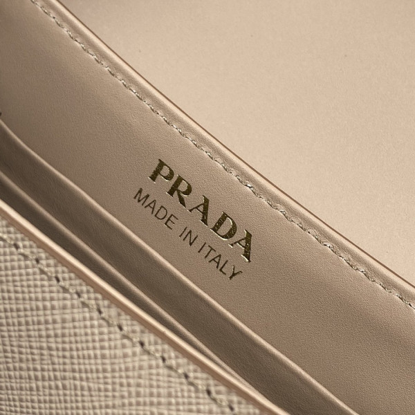 Pra*a saffiano leather