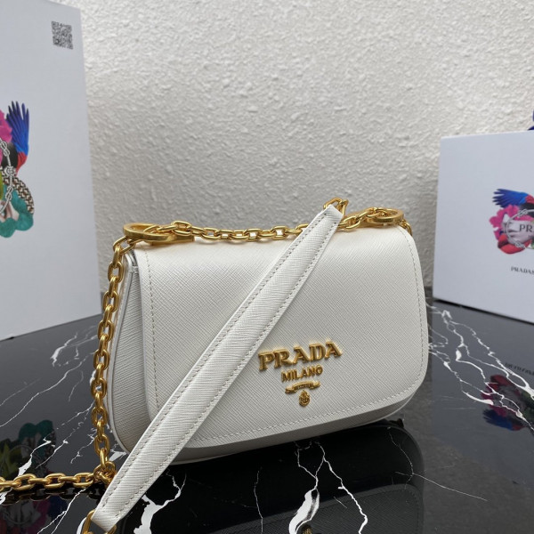 Pra*a saffiano leather