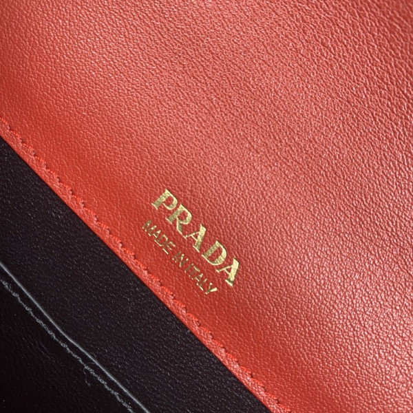 Pra*a saffiano leather mini-bag