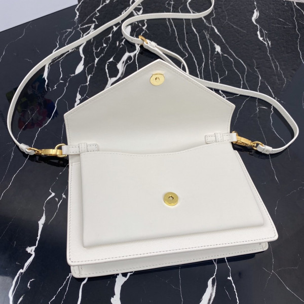 Pra*a saffiano leather mini-bag