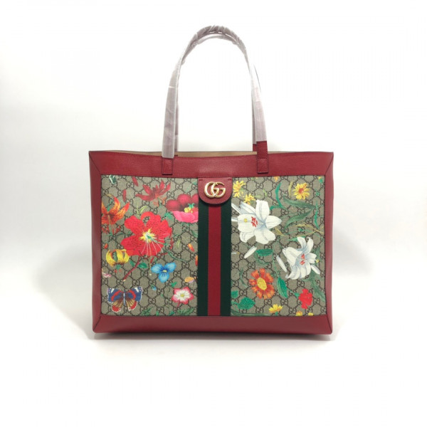 g*u*i gg S*p*e monogram flora web large ophidia tote
