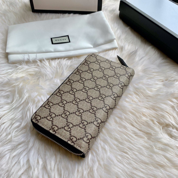 G*u*i bee print gg zip around wallet