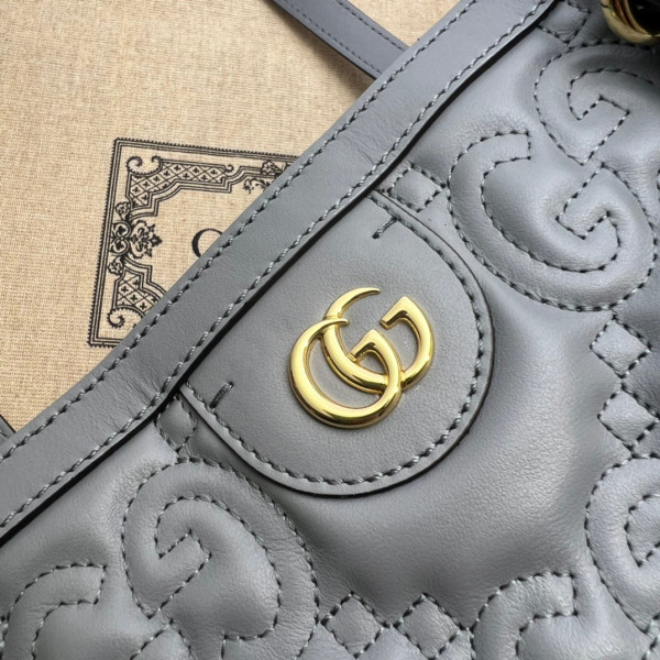 G*u*i gg matelassé leather medium tote