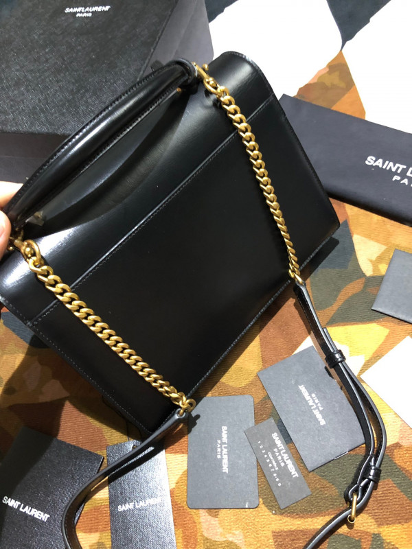 Y*L medium sunset satchel in smooth leather