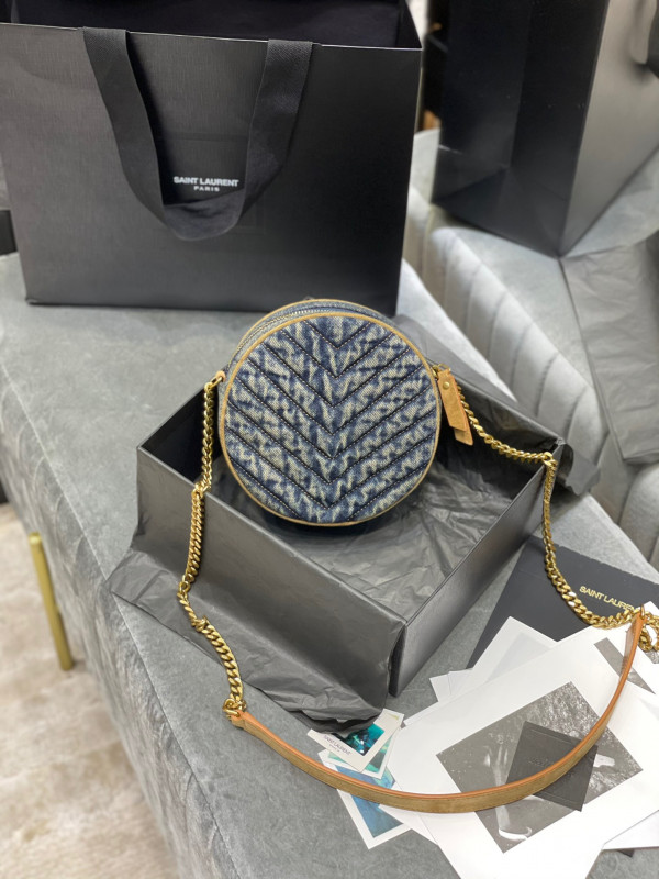 Y*L vinyle round camera bag