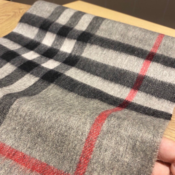 B**rry check cashmere scarf