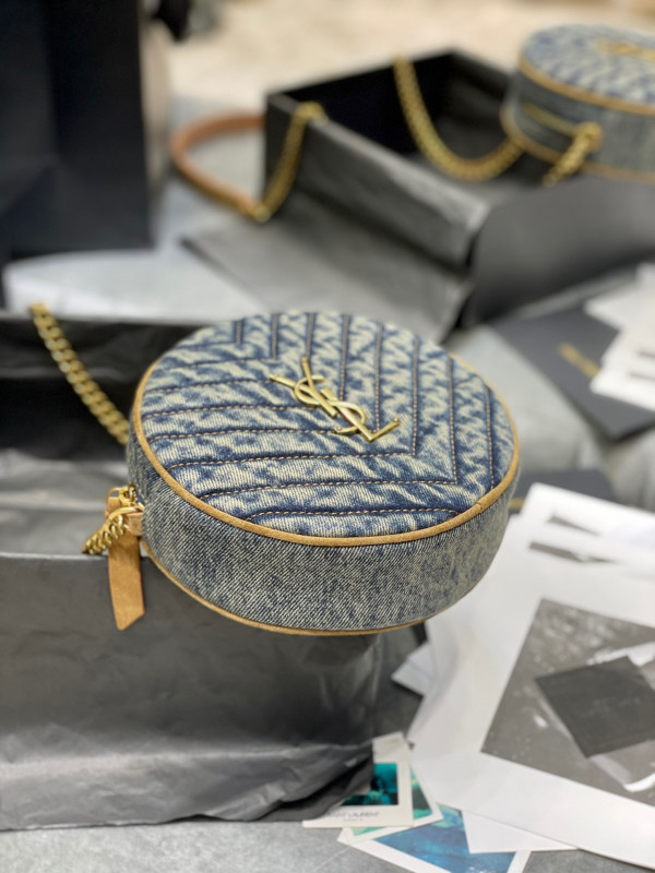 Y*L vinyle round camera bag