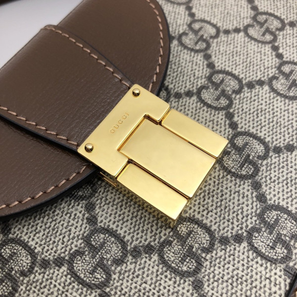 G*u*i gg mini bag with clasp closure