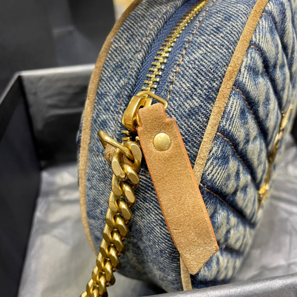 Y*L vinyle round camera bag