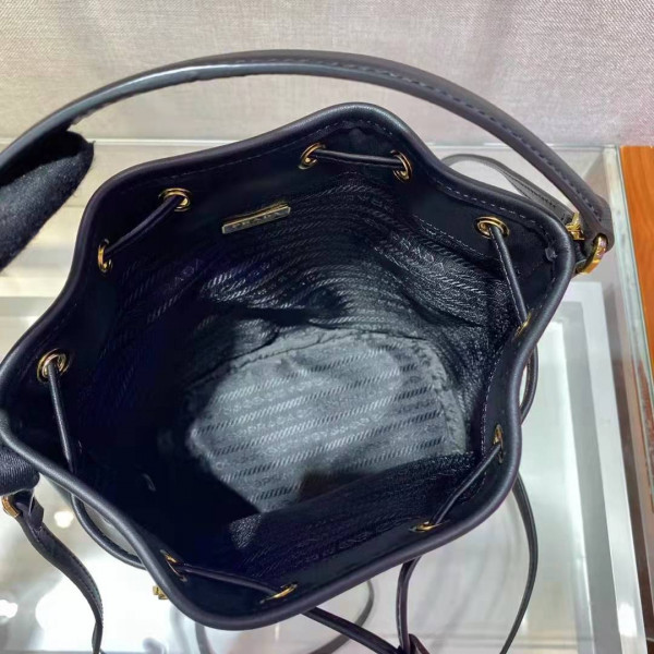 Pra*a duet leather shoulder bag