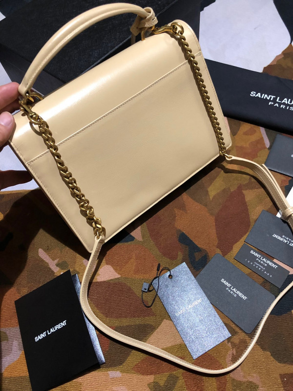 Y*L medium sunset satchel in smooth leather