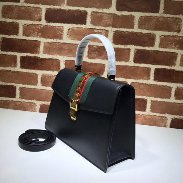 G*u*i sylvie medium top handle bag