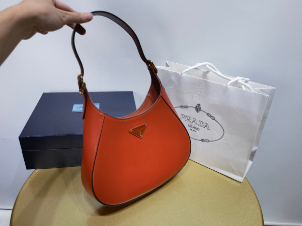 Pra*a leather shoulder bag