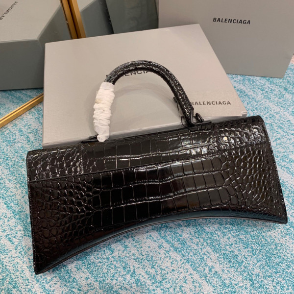 Ba*len*cia*ga  hourglass stretched top handle bag