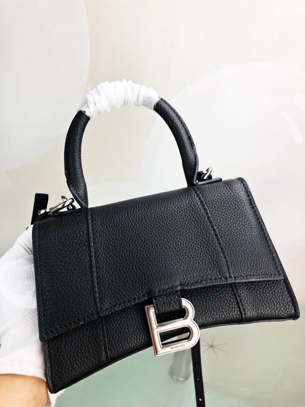 Ba*len*cia*ga hourglass xs top handle bag