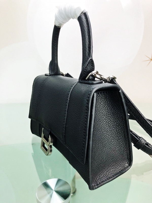 Ba*len*cia*ga hourglass xs top handle bag