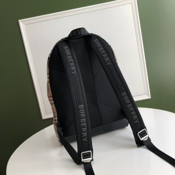 B**rry vintage check nylon backpack