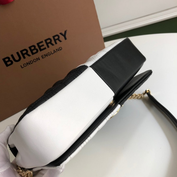 B**rry small quilted check two-tone lambskin lola bag