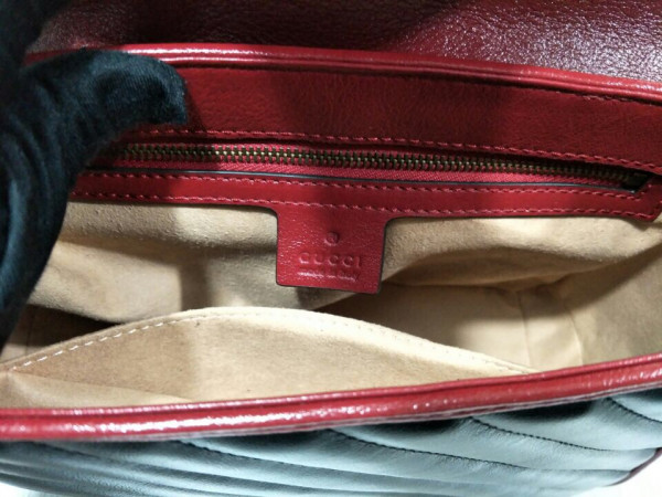 G*u*i gg marmont small top handle bag