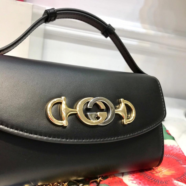 G*u*i zumi smooth leather mini shoulder bag
