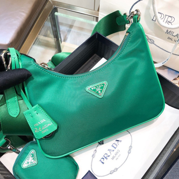 Pra*a nylon hobo bag