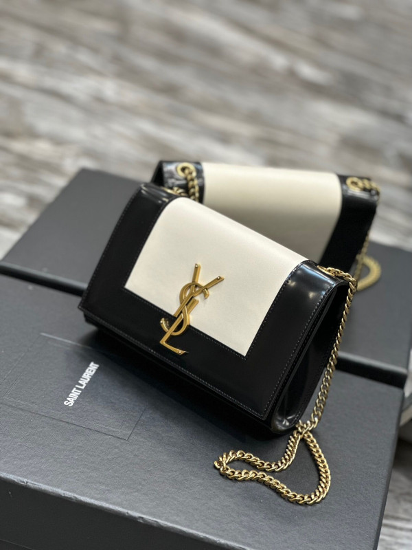 Y*L kate small two-tone leather shoulder bag