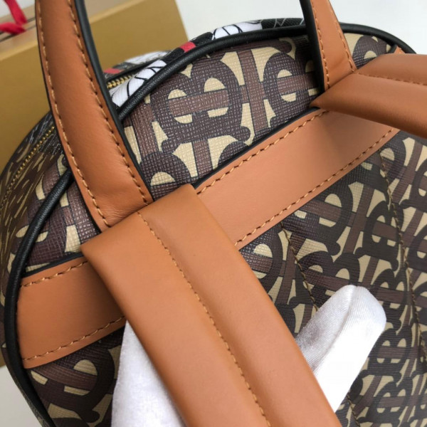 B**rry tmonogram stripe print e-canvas backpack