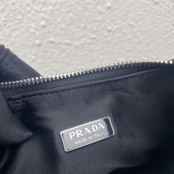 Pra*a re-edition 2005 satin bag with crystals