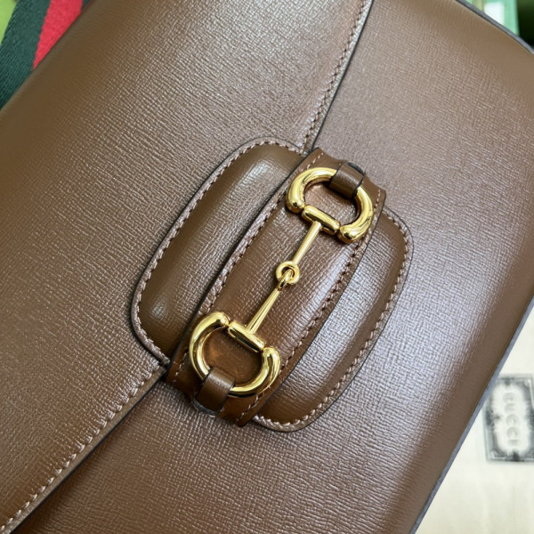 G*u*i horsebit 1955 patchwork shoulder bag