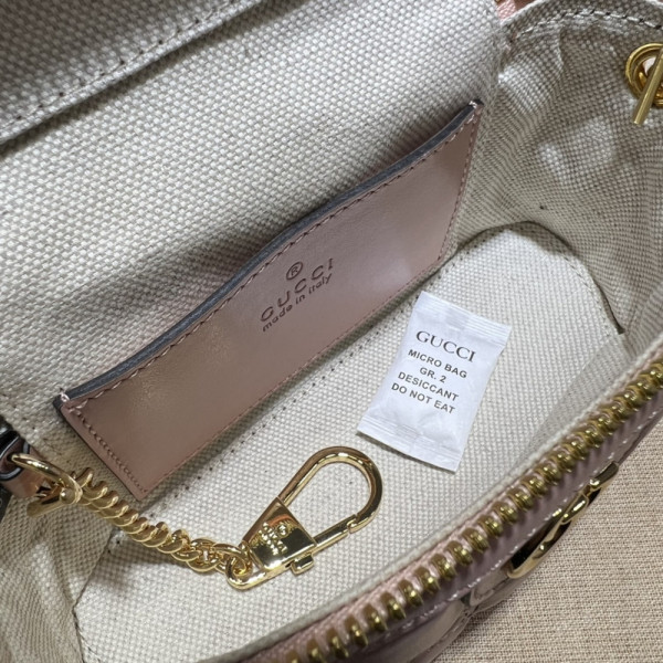 G*u*i gg matelassé top handle mini bag