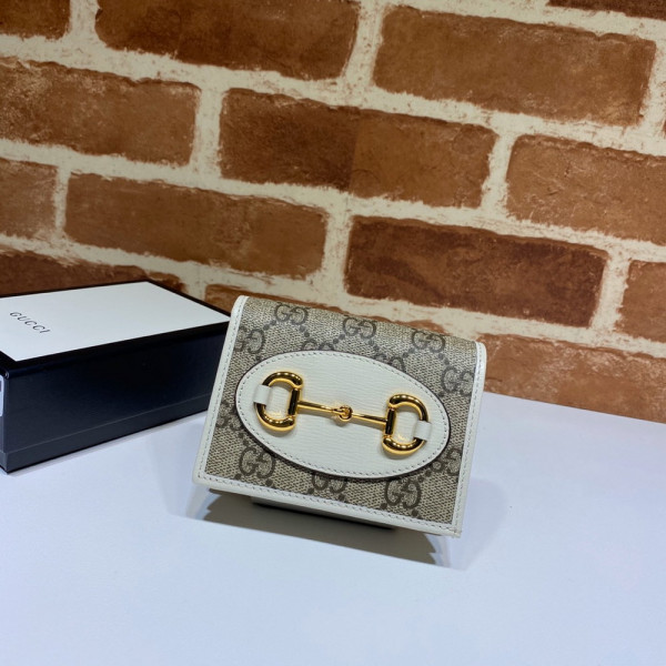 G*u*i horsebit 1955 card case wallet