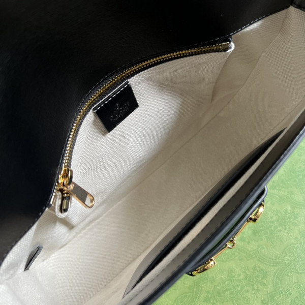 G*u*i horsebit 1955 patchwork shoulder bag