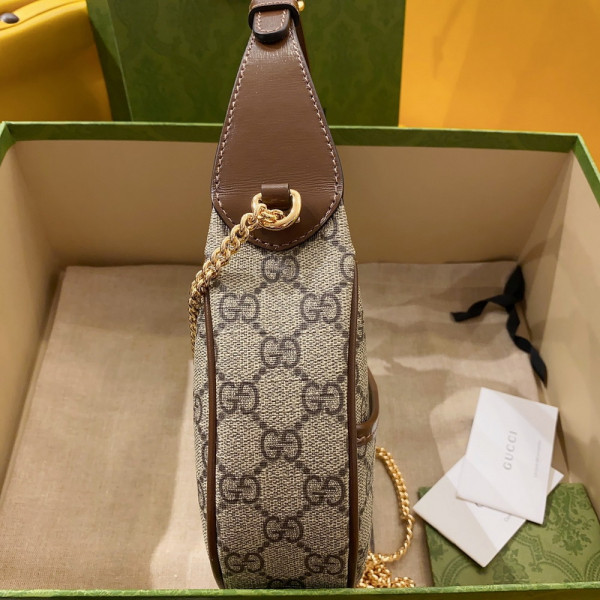 G*u*i half-moon-shaped mini bag with interlocking g