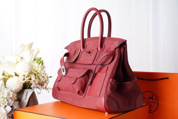 H**mes cargo birkin bag canvas and swift 35