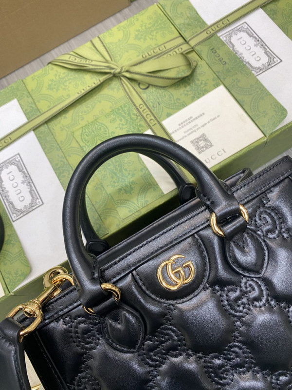 G*u*i gg matelassé mini top handle bag