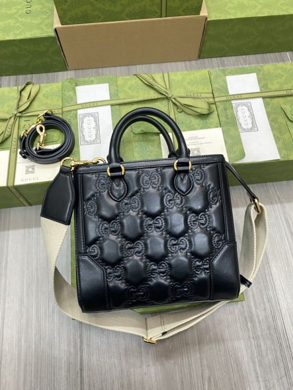G*u*i gg matelassé mini top handle bag