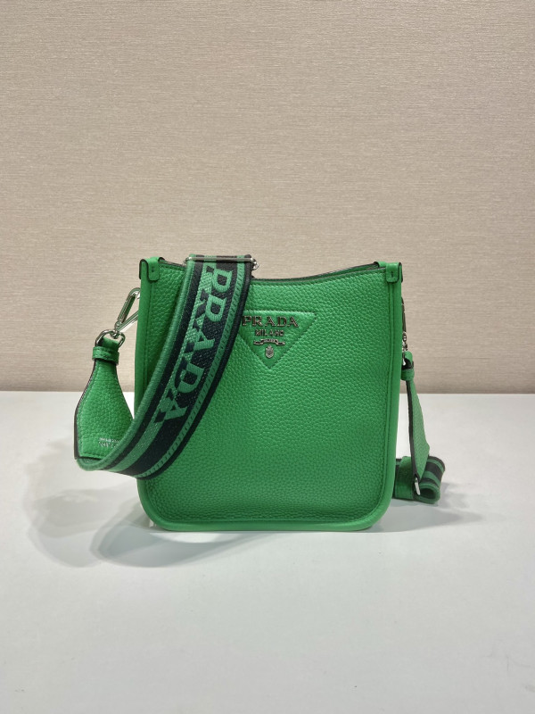 Pra*a leather mini shoulder bag