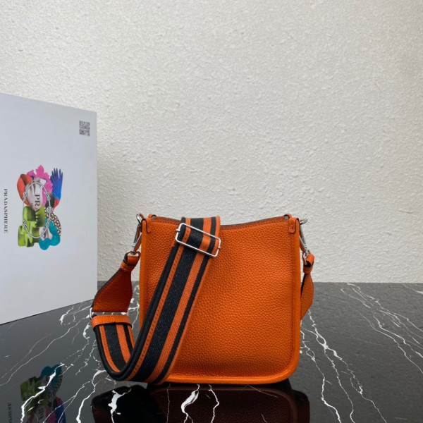 Pra*a leather mini shoulder bag