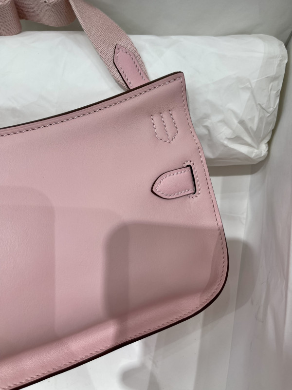 H**mes jypsiere mini bag in swift leather gris meyer