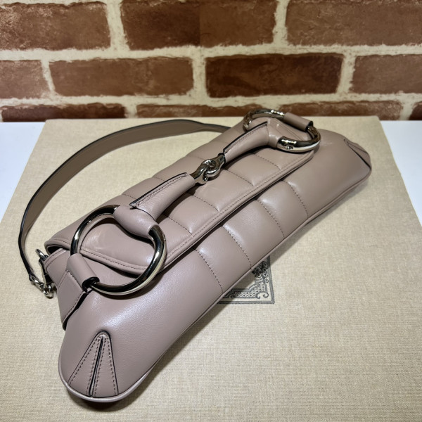 G*u*i horsebit chain big shoulder bag