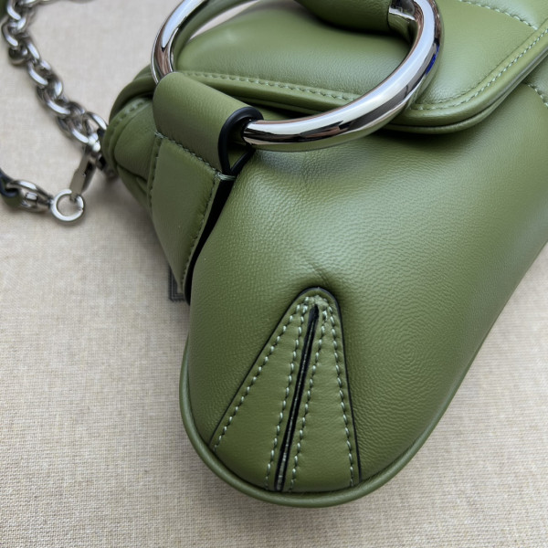 G*u*i horsebit chain big shoulder bag