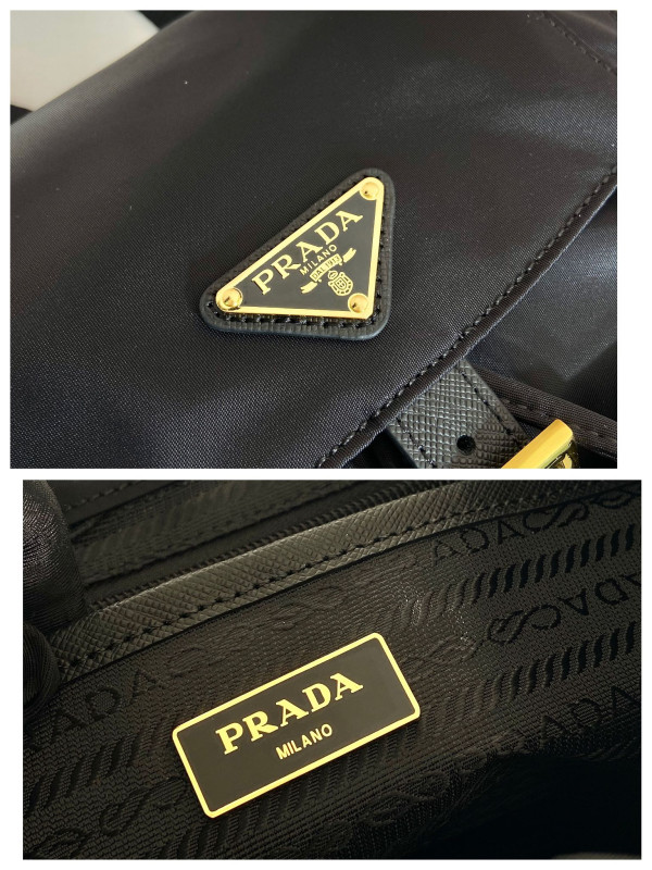 Pra*a re-nylon medium backpack-23.5*28*12cm