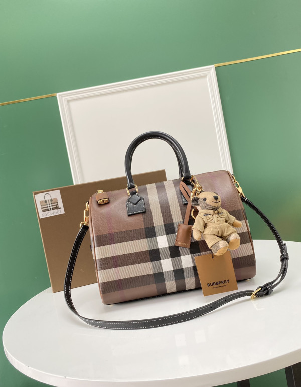 B**rry medium check bowling bag-30*15*21cm