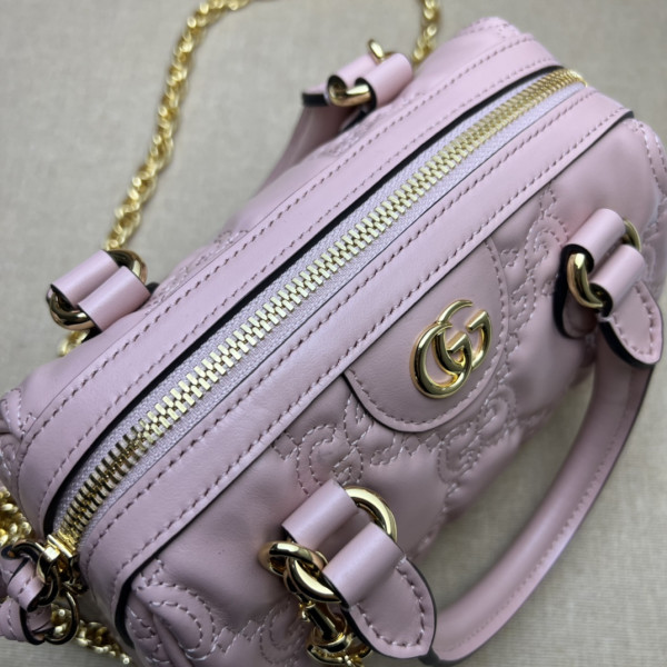 G*u*i gg matelassé leather top handle bag