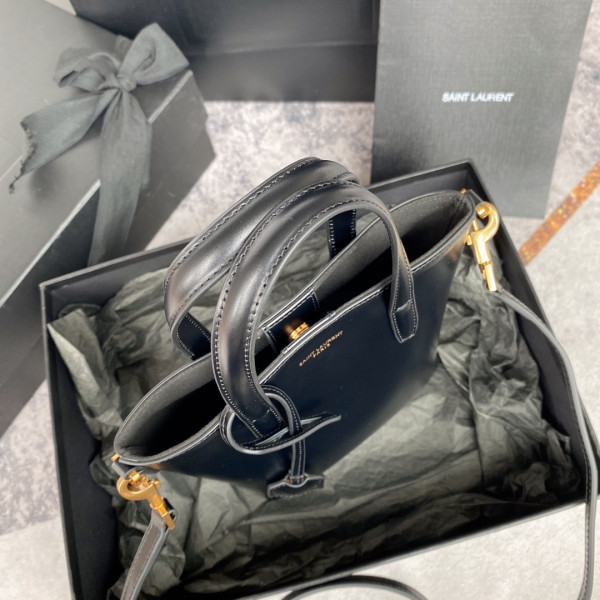 Y*L toy shopping mini leather tote bag-18*17*8cm