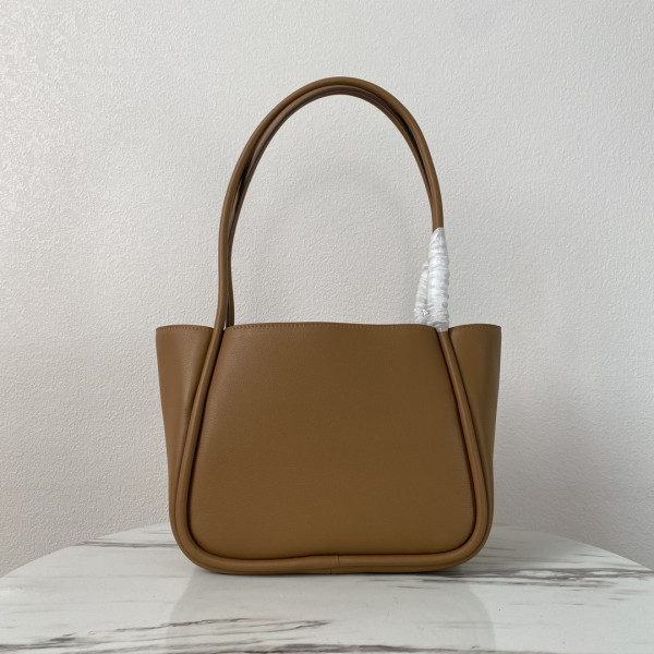 Pra*a medium leather handbag-25*18.5*12.5cm